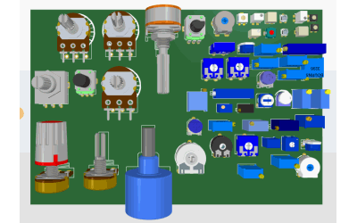 دانلود کتابخانه انواع مولتی ترن و پتانسیومتر برای Altium Designer